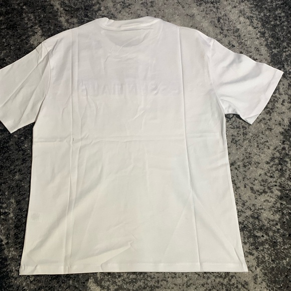 Essentials Fear of God Puffprint Logo White T-Shirt Men’s Size Large - Picture 2 of 2